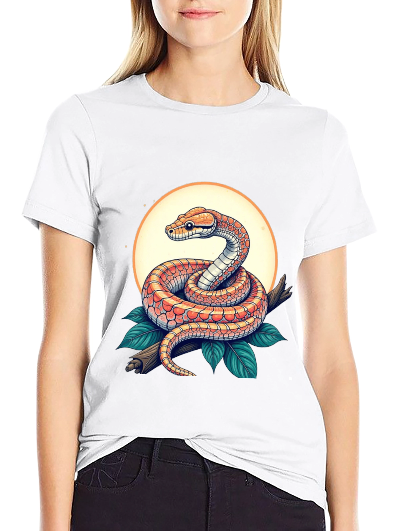 Snake Graphic Tee - Reptile Design