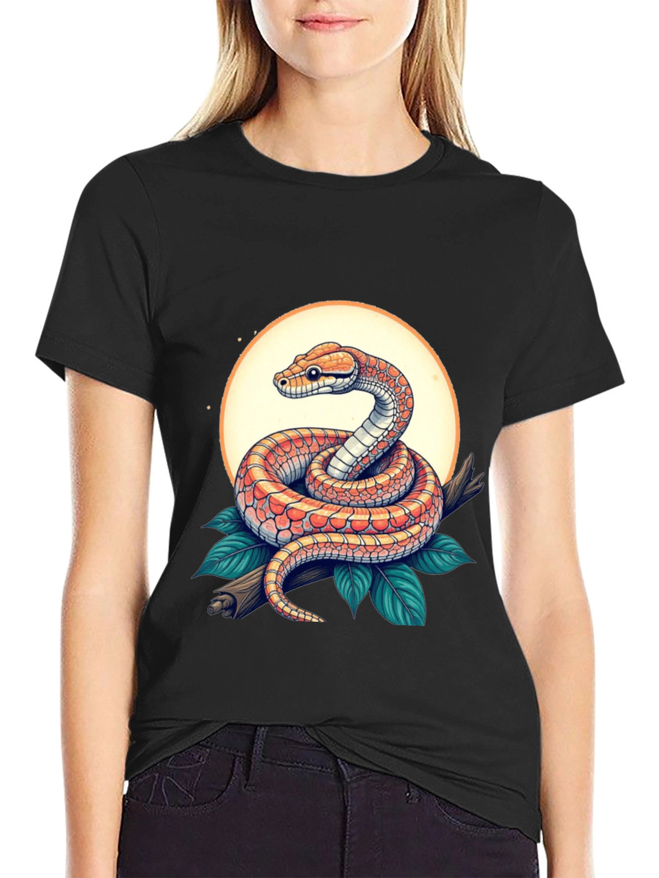Snake Graphic Tee - Reptile Design