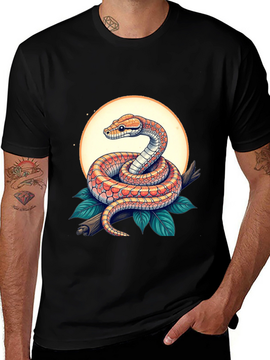 Snake Graphic Tee - Reptile Design