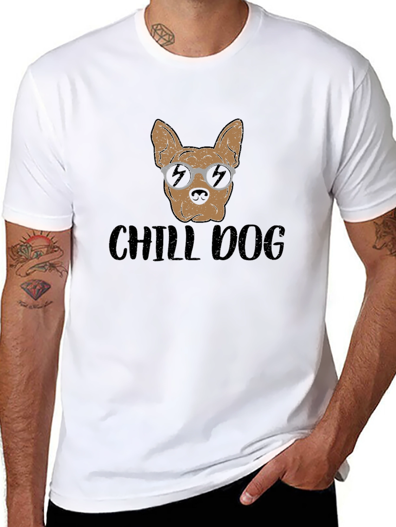 Chill Dog Graphic Tee - Relaxed Fit