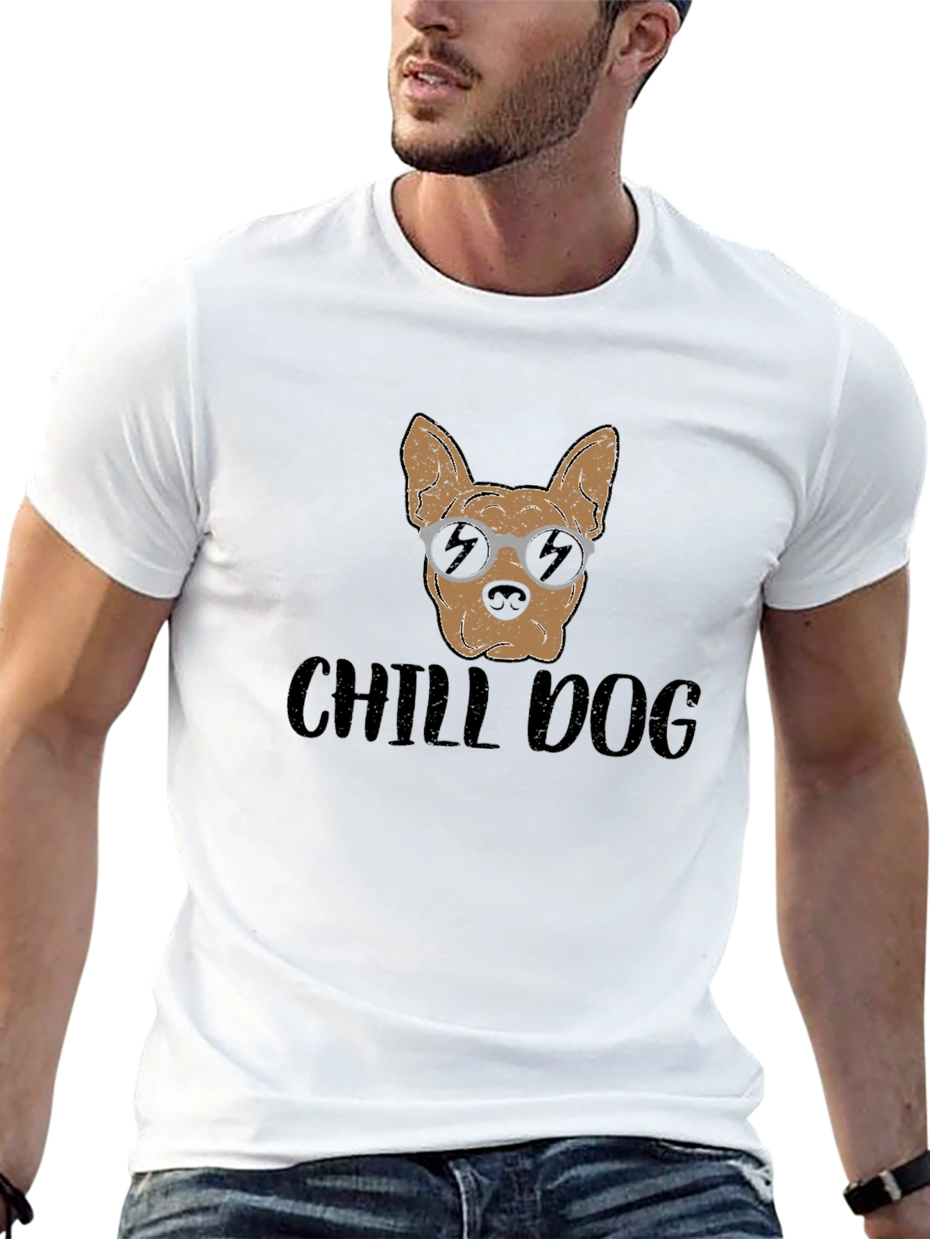 Chill Dog Graphic Tee - Relaxed Fit