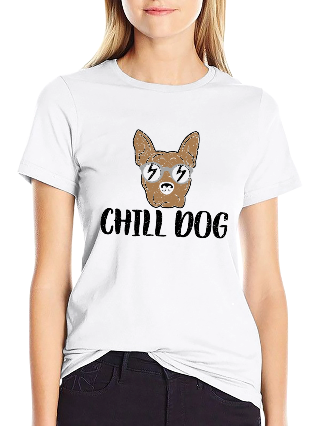Chill Dog Graphic Tee - Relaxed Fit