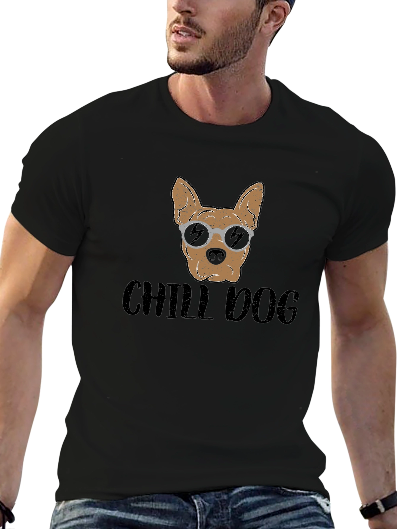 Chill Dog Graphic Tee - Relaxed Fit
