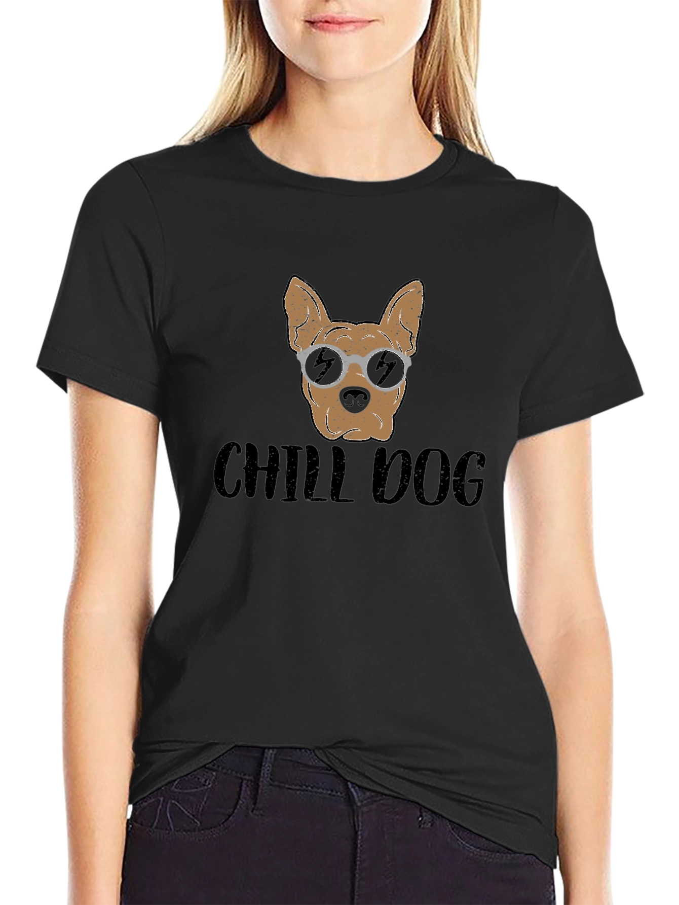 Chill Dog Graphic Tee - Relaxed Fit