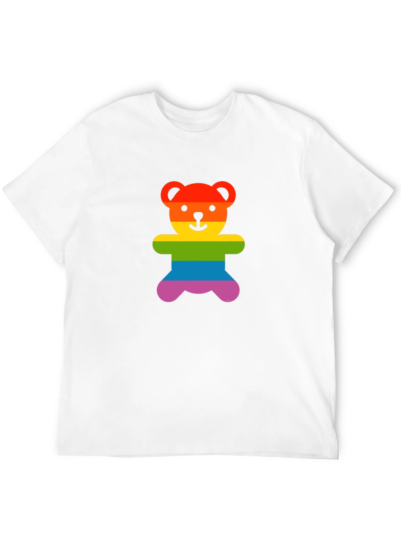 Rainbow Teddy Bear Graphic Tee - Pride Shirt