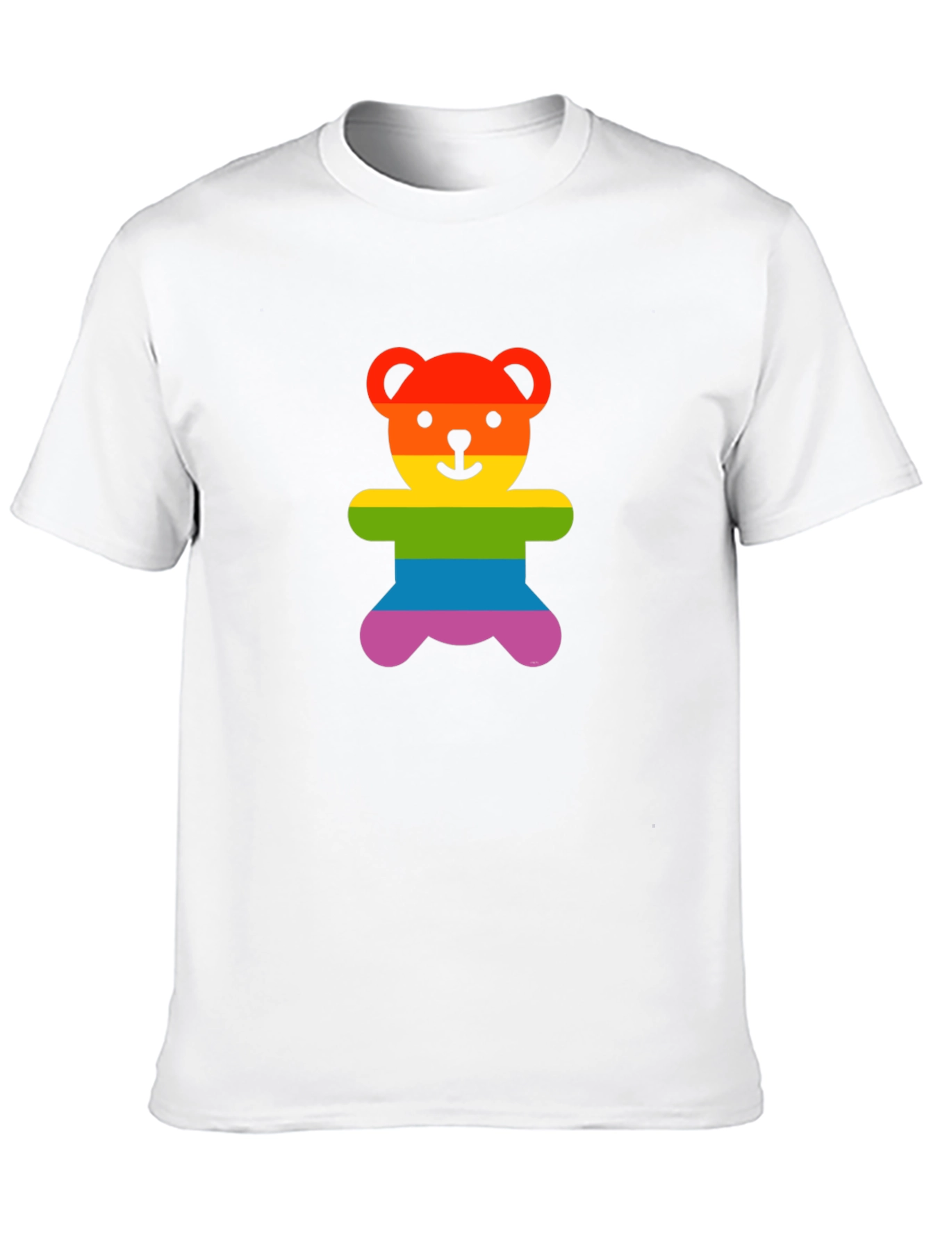 Rainbow Teddy Bear Graphic Tee - Pride Shirt
