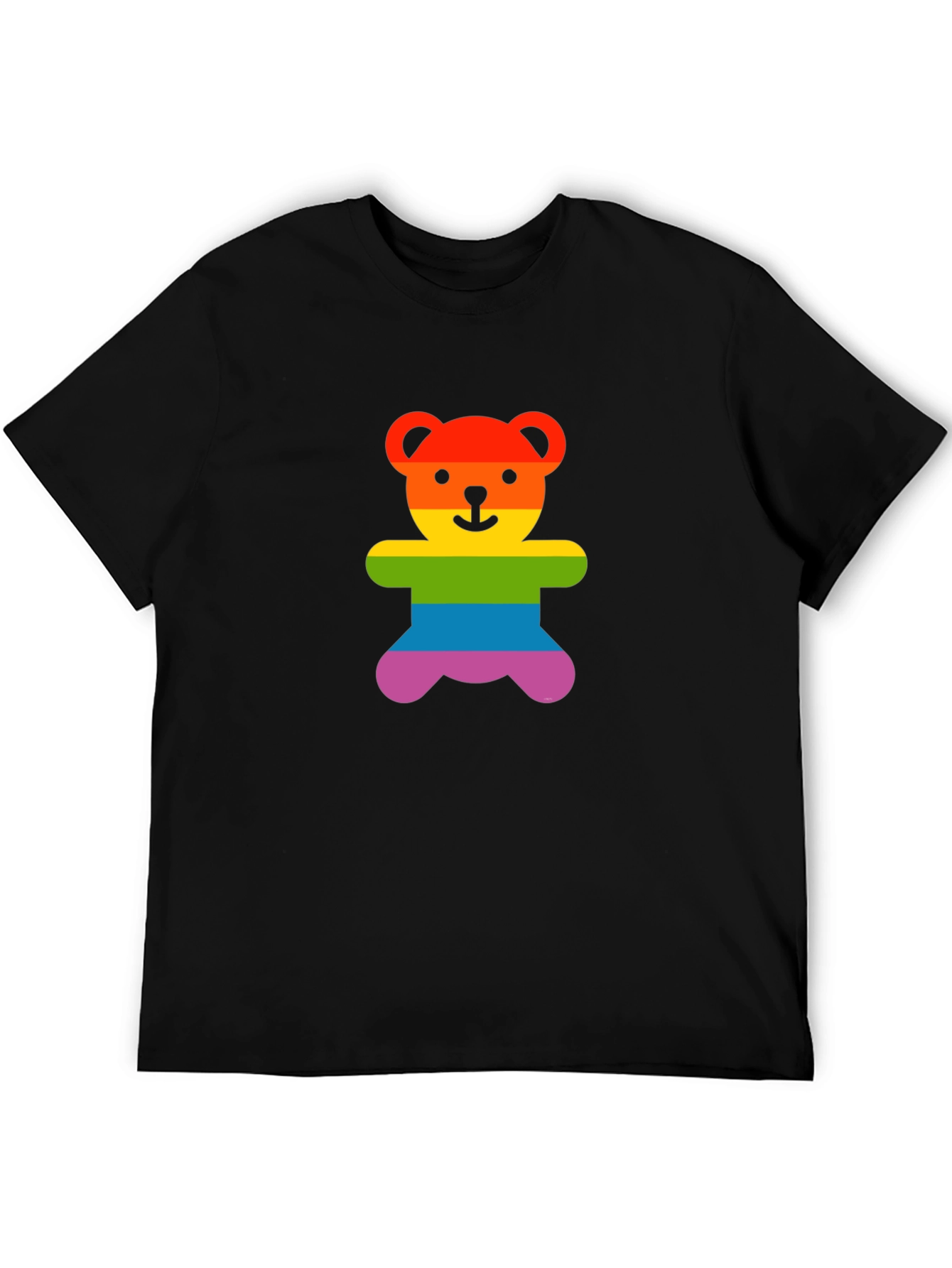 Rainbow Teddy Bear Graphic Tee - Pride Shirt