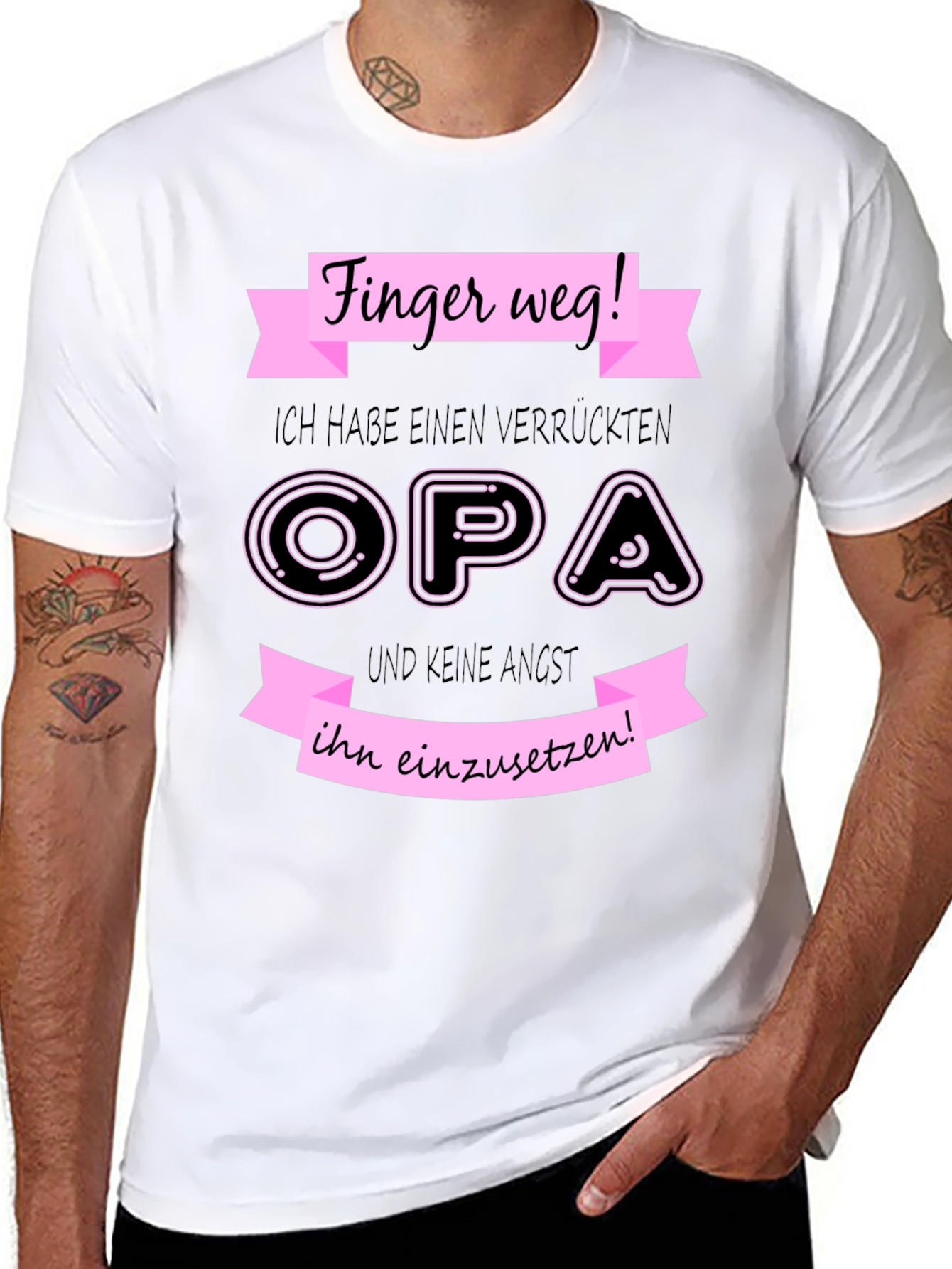 Funny Grandpa T-Shirt - Finger weg!