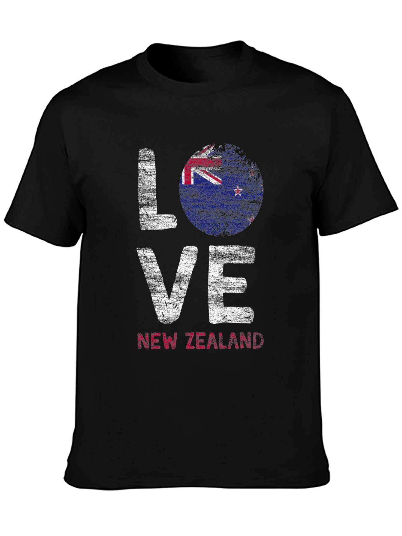 Love New Zealand Flag Graphic Tee