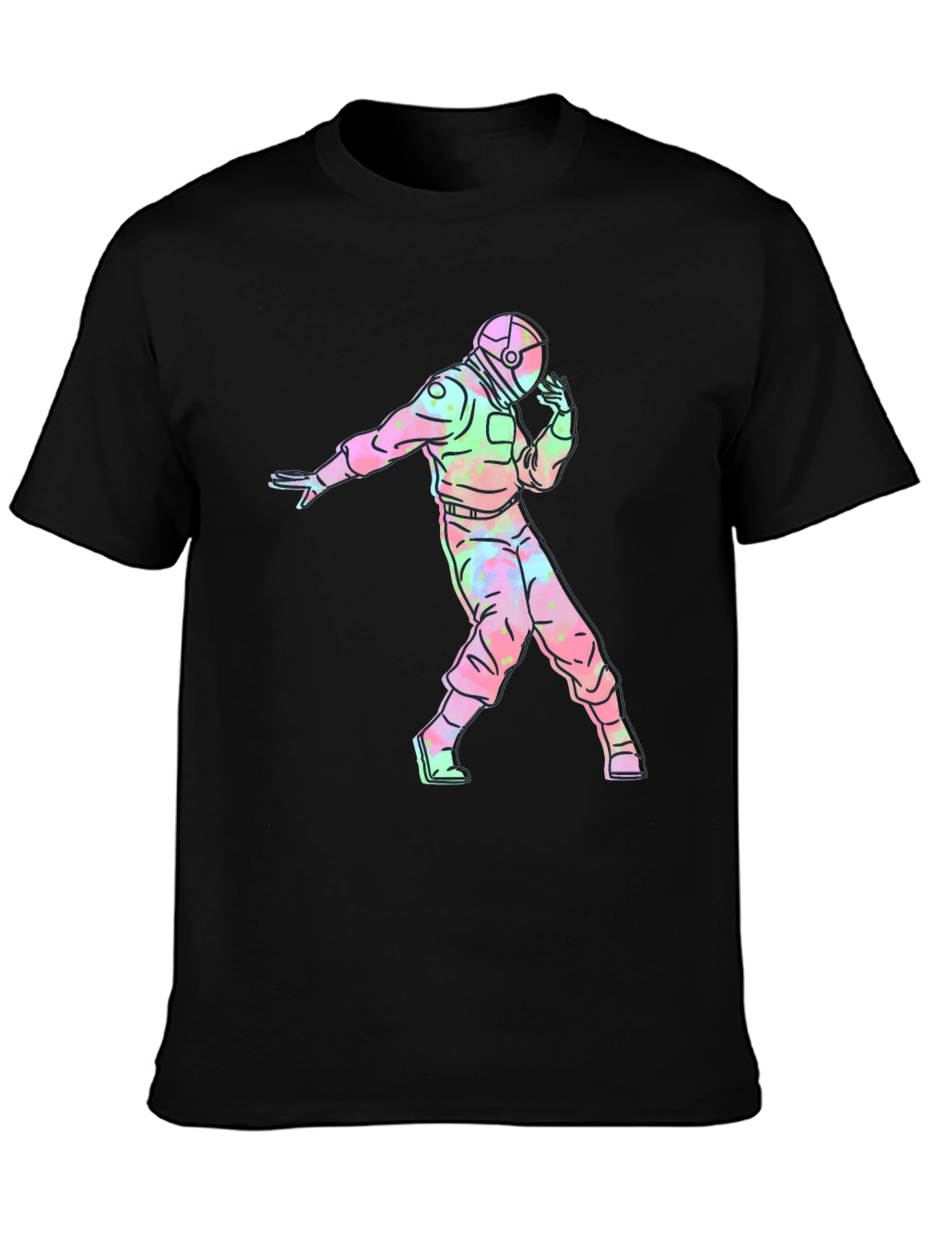Astronaut Tie-Dye Graphic T-Shirt