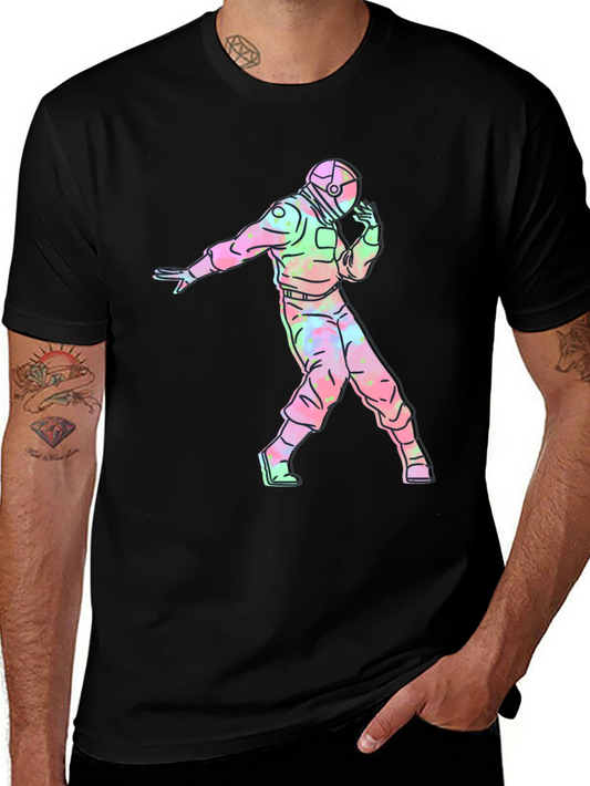 Astronaut Tie-Dye Graphic T-Shirt