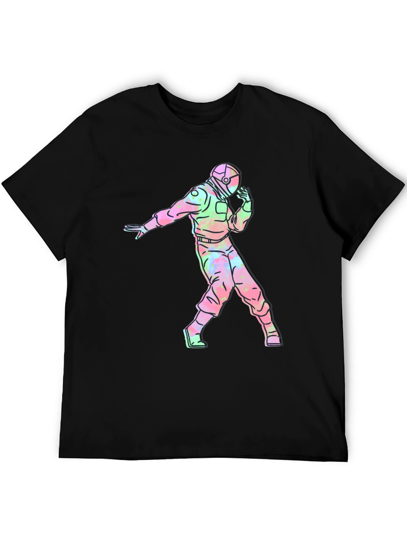 Astronaut Tie-Dye Graphic T-Shirt
