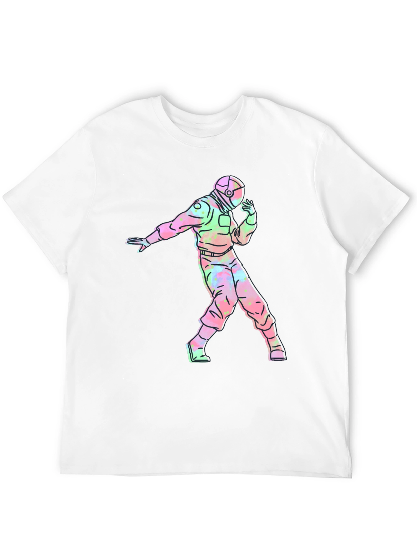 Astronaut Tie-Dye Graphic T-Shirt