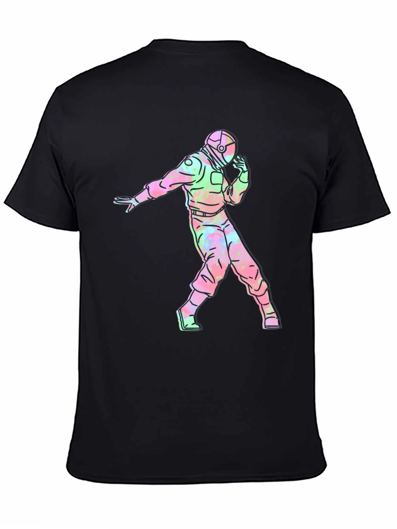 Astronaut Tie-Dye Graphic T-Shirt