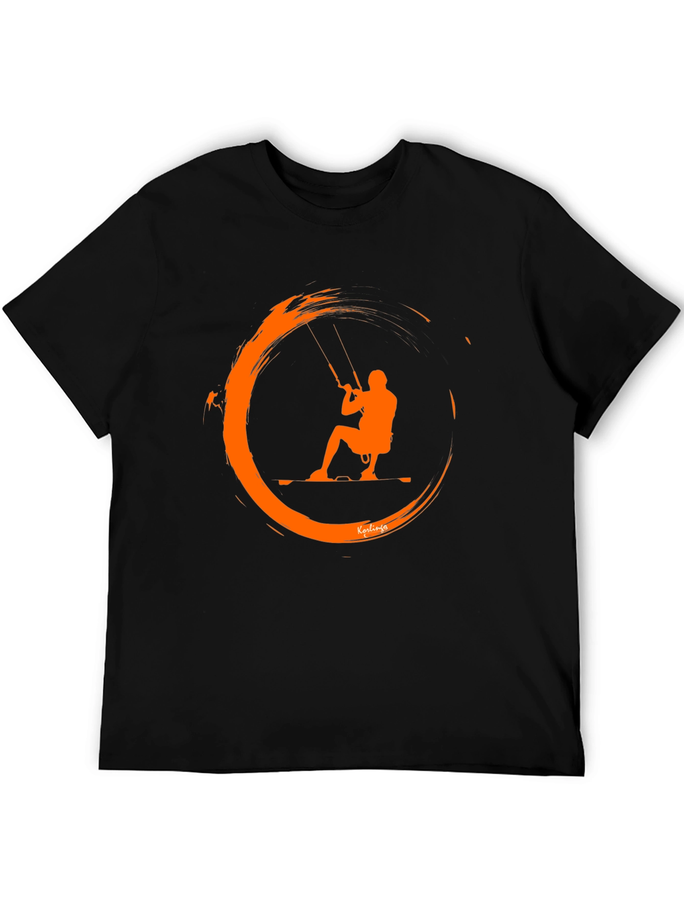 Kitesurfing Graphic Tee - Black