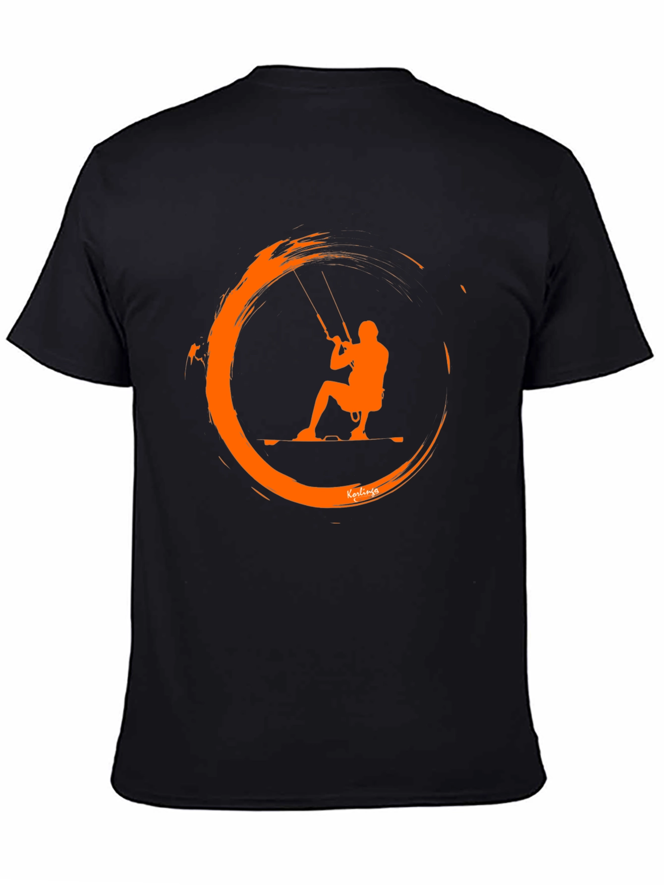 Kitesurfing Graphic Tee - Black