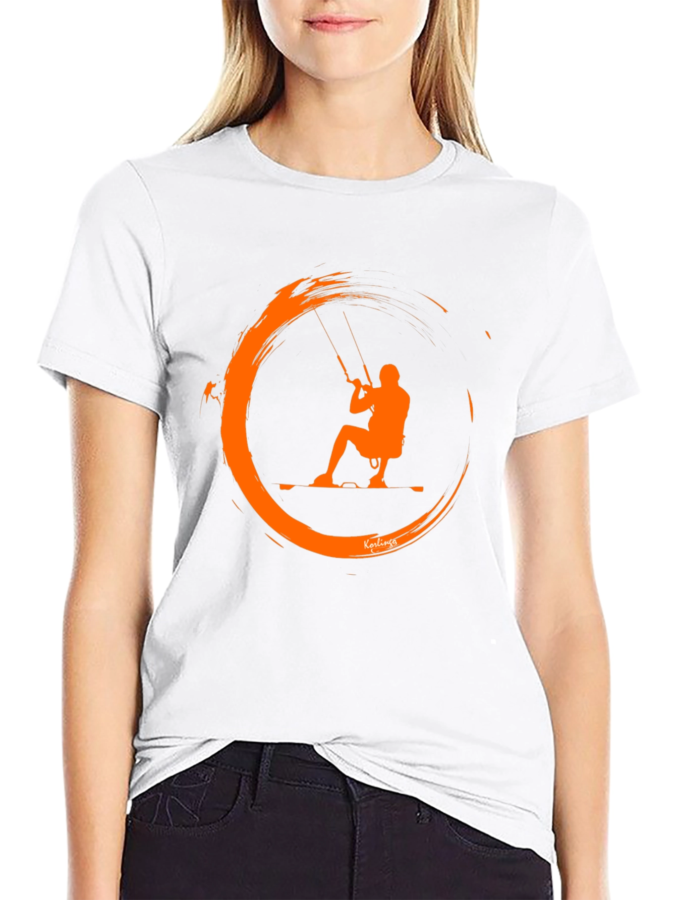 Kitesurfing Graphic Tee - Black