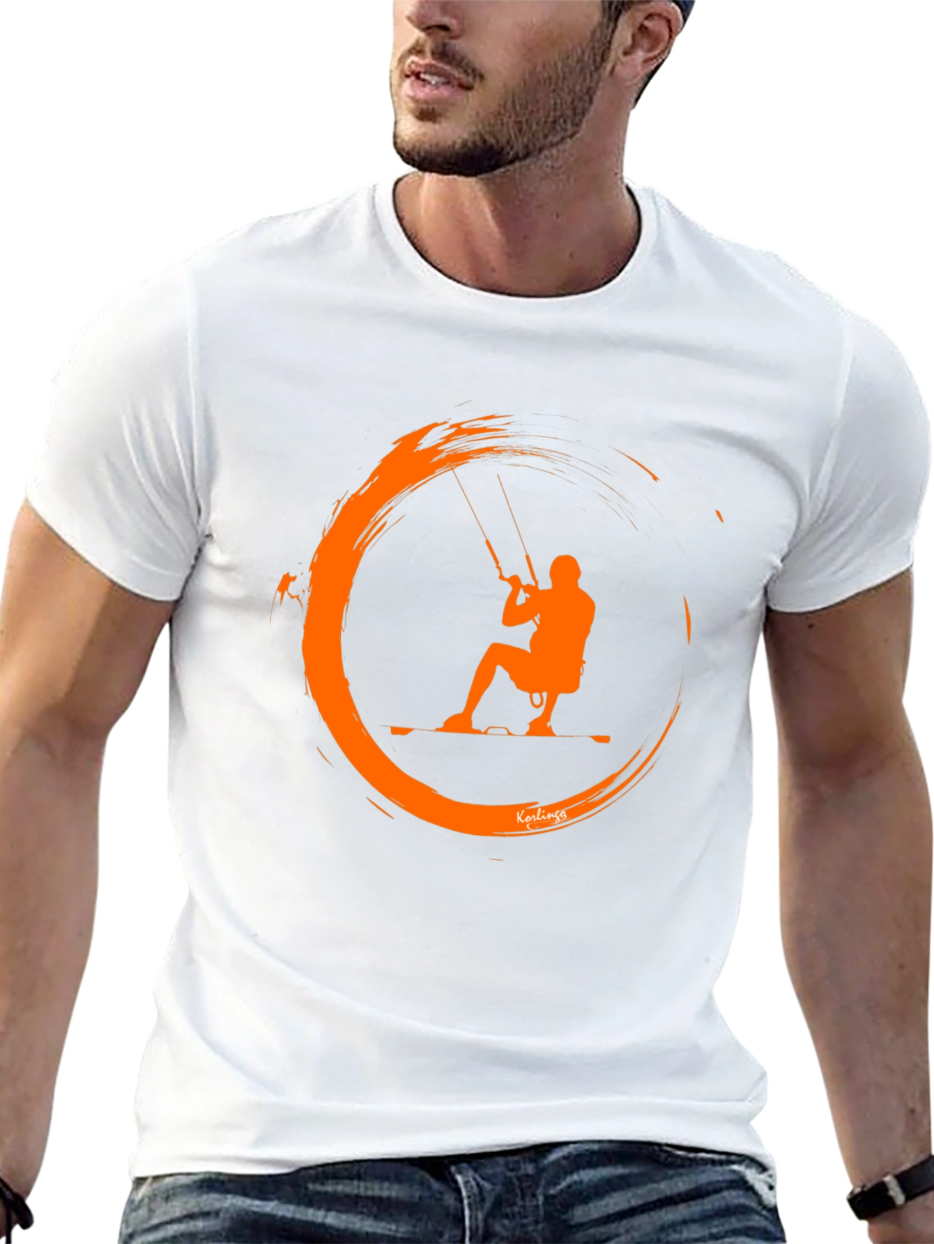 Kitesurfing Graphic Tee - Black