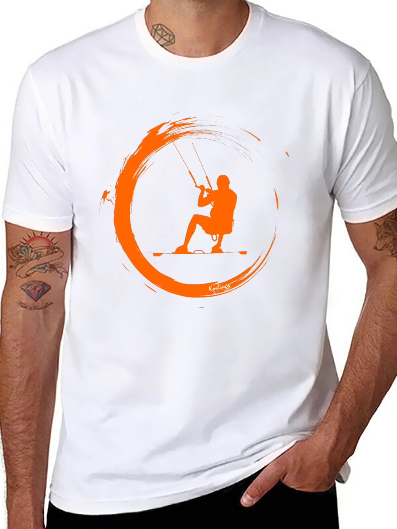 Kitesurfing Graphic Tee - Black