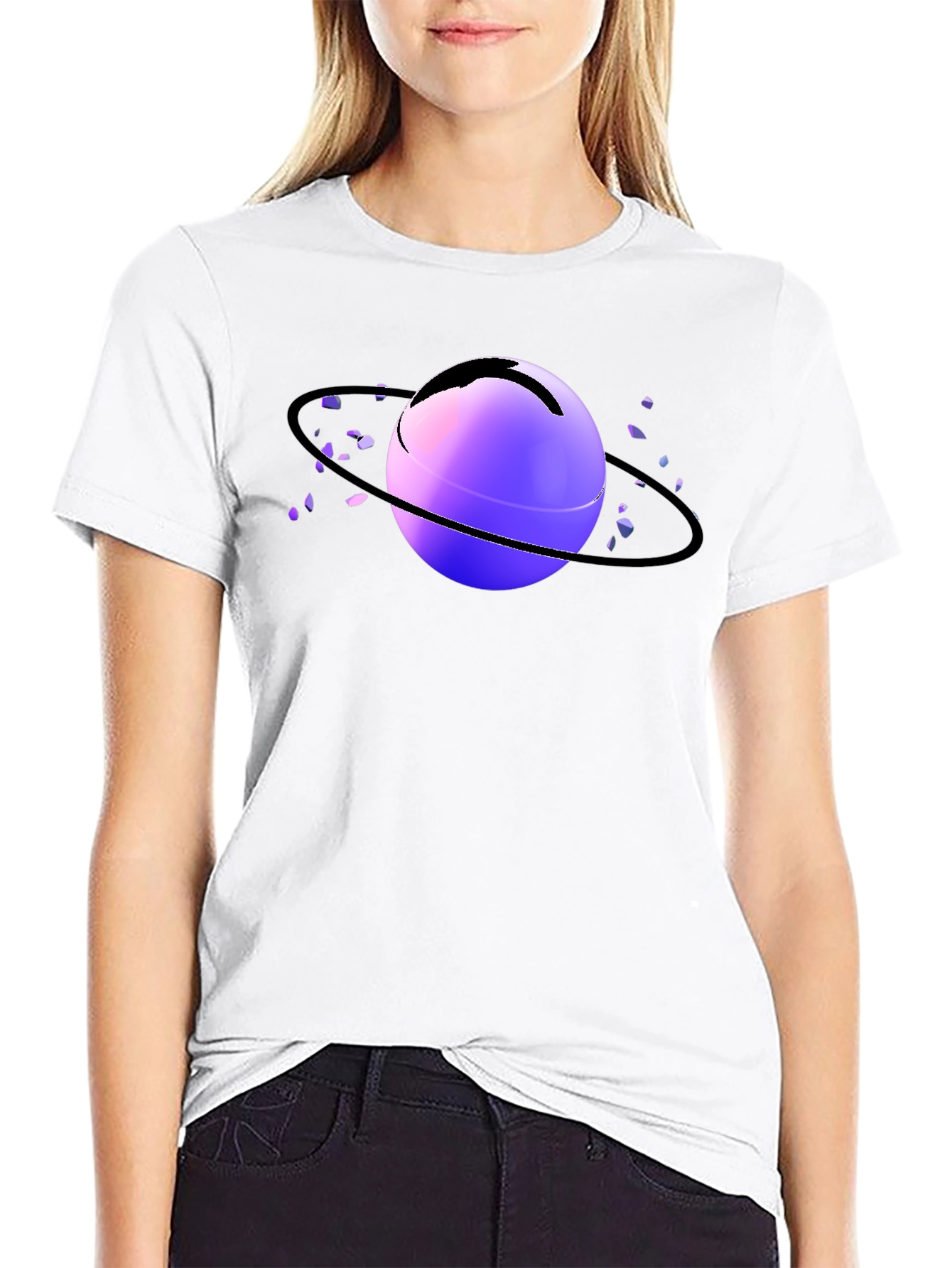 Planet Graphic T-Shirt - Black