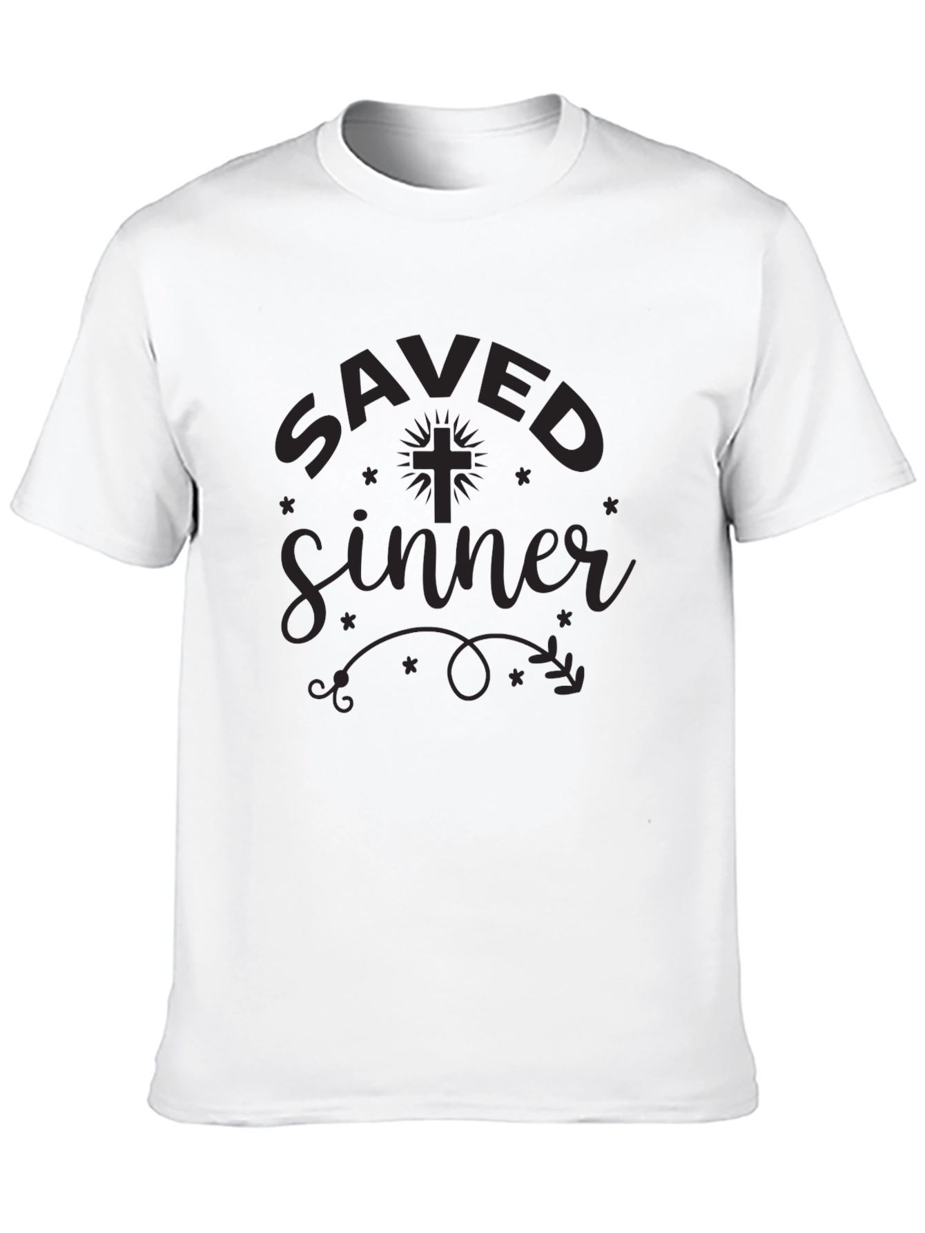 Saved Sinner Graphic Tee - Black