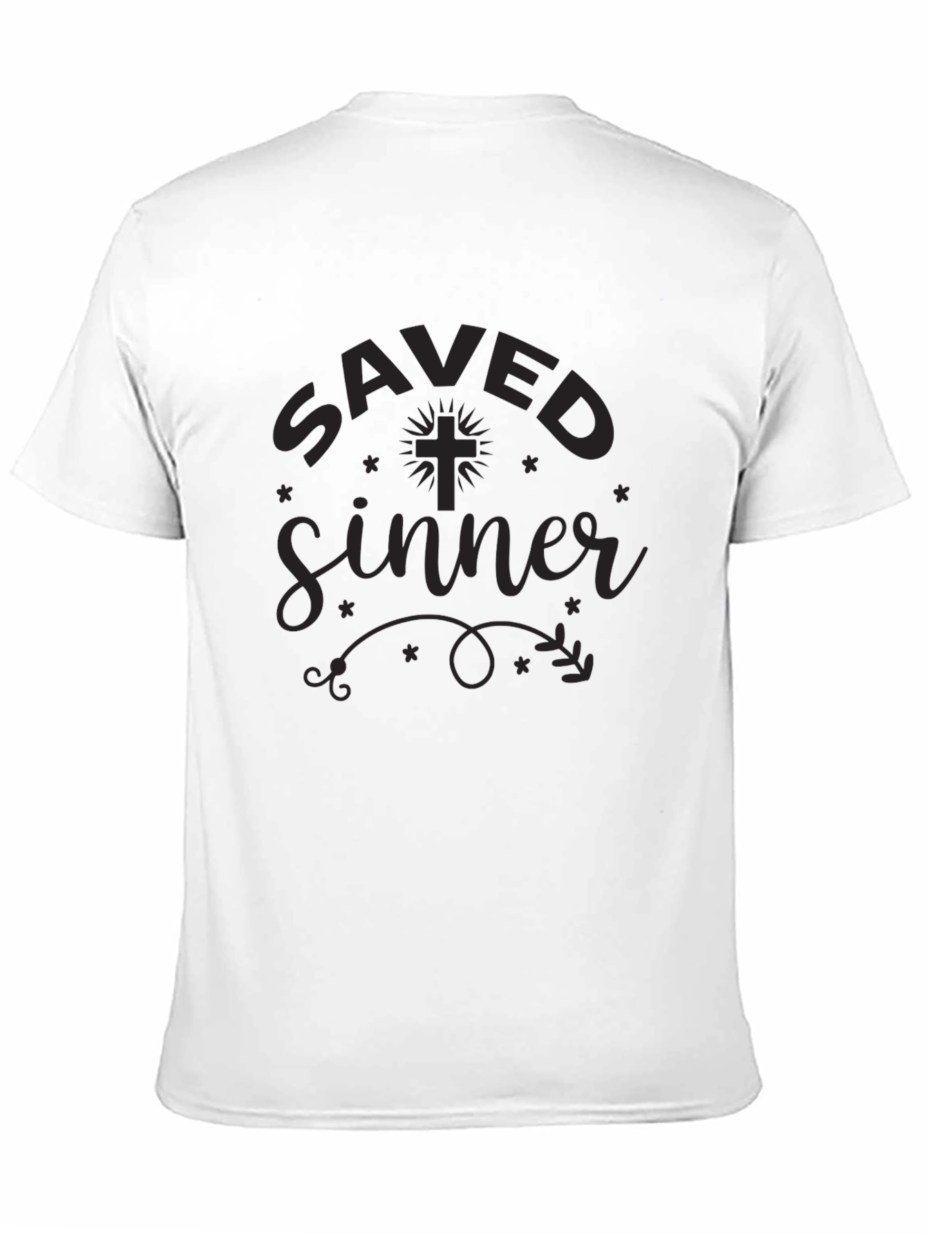 Saved Sinner Graphic Tee - Black