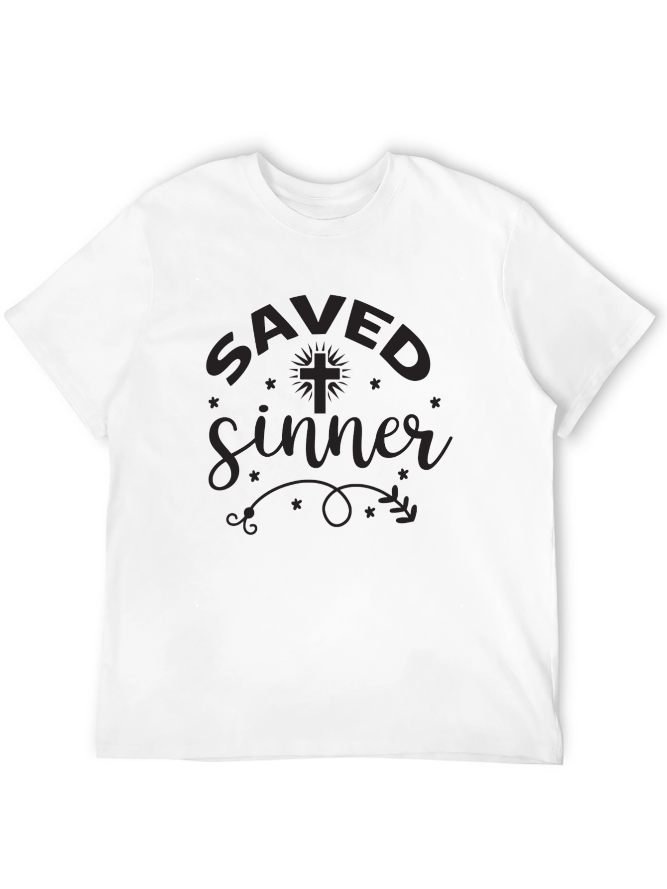 Saved Sinner Graphic Tee - Black