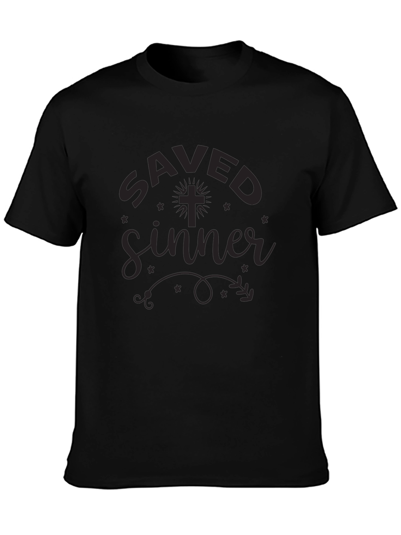 Saved Sinner Graphic Tee - Black
