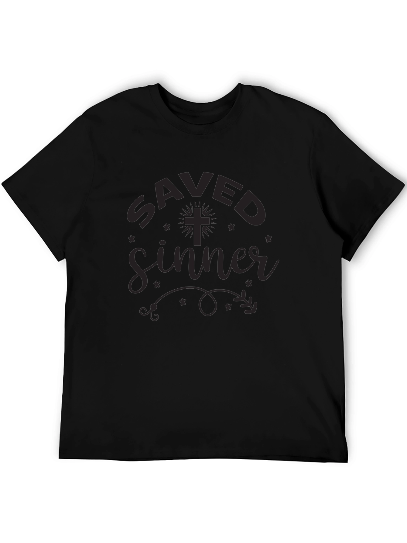 Saved Sinner Graphic Tee - Black