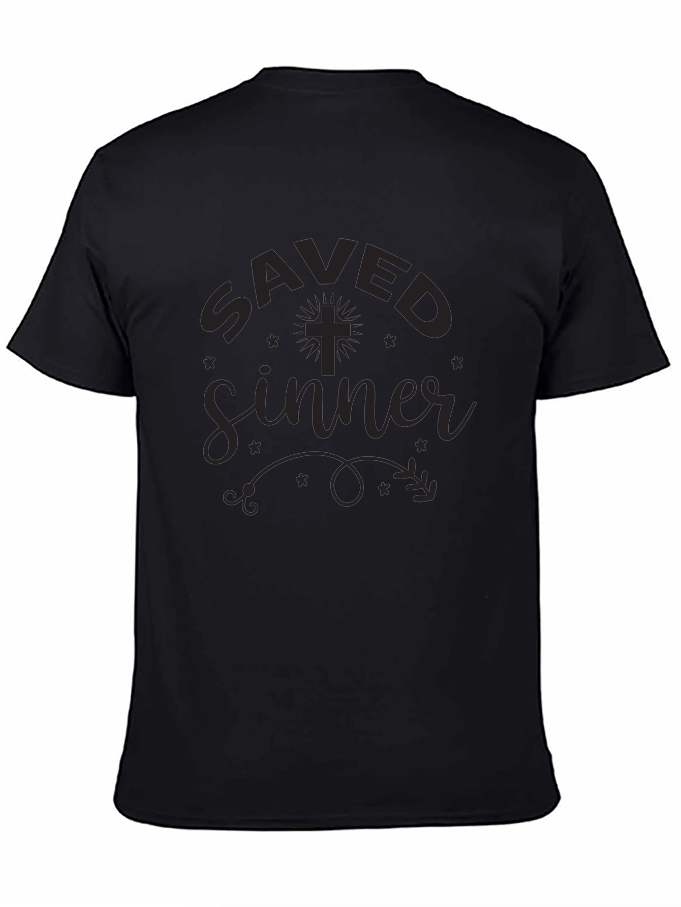 Saved Sinner Graphic Tee - Black
