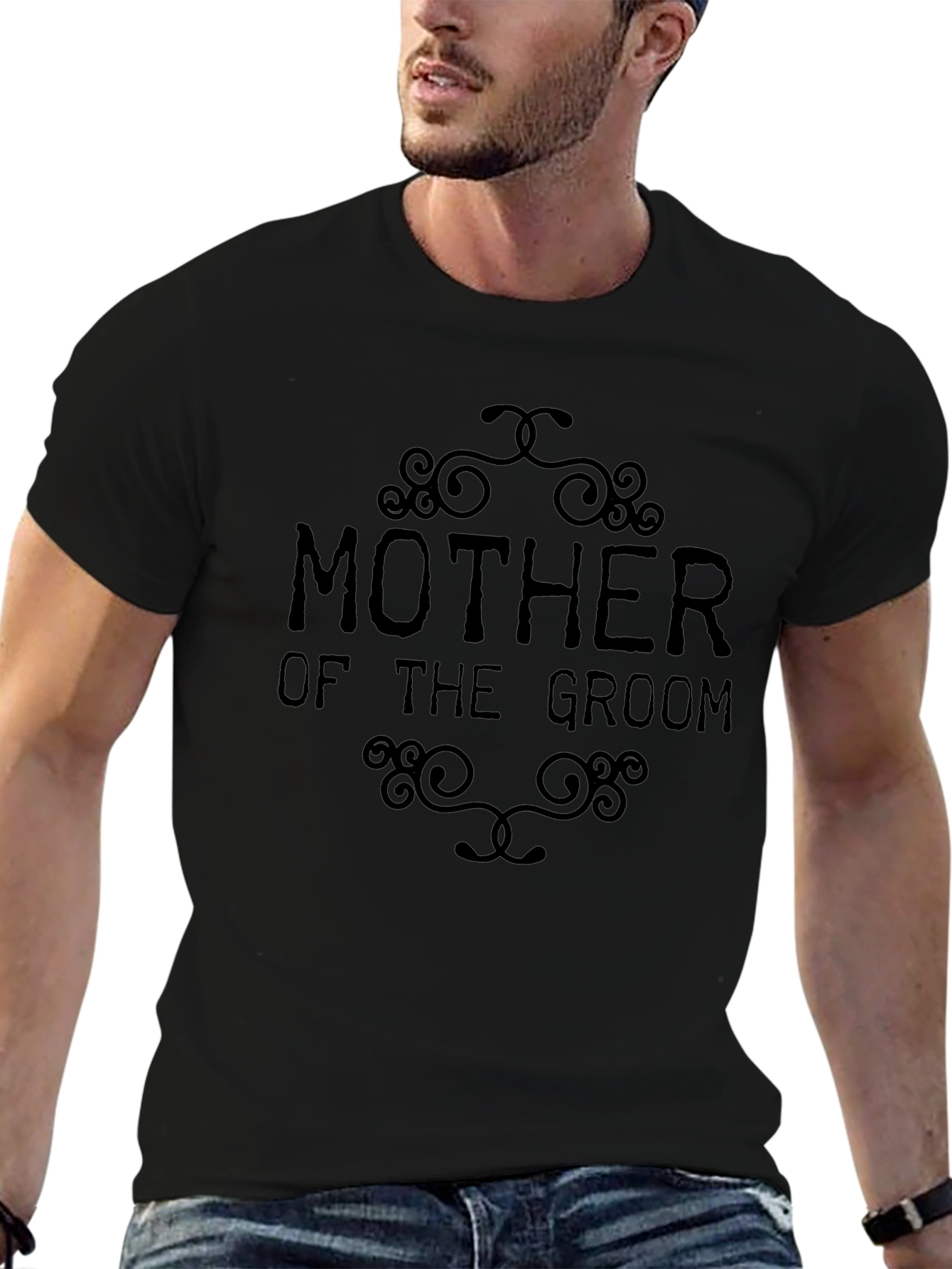 Mother of the Groom Black Graphic Tee