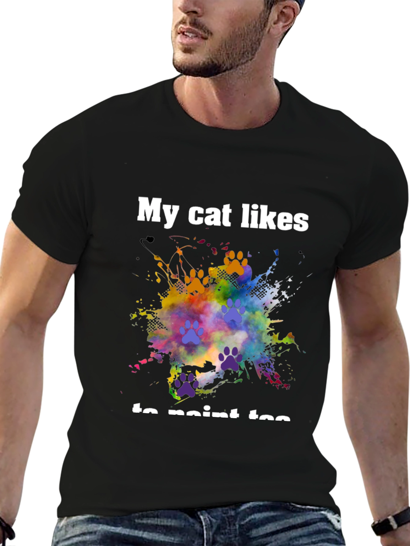 My Cat Likes to Paint Too T-Shirt