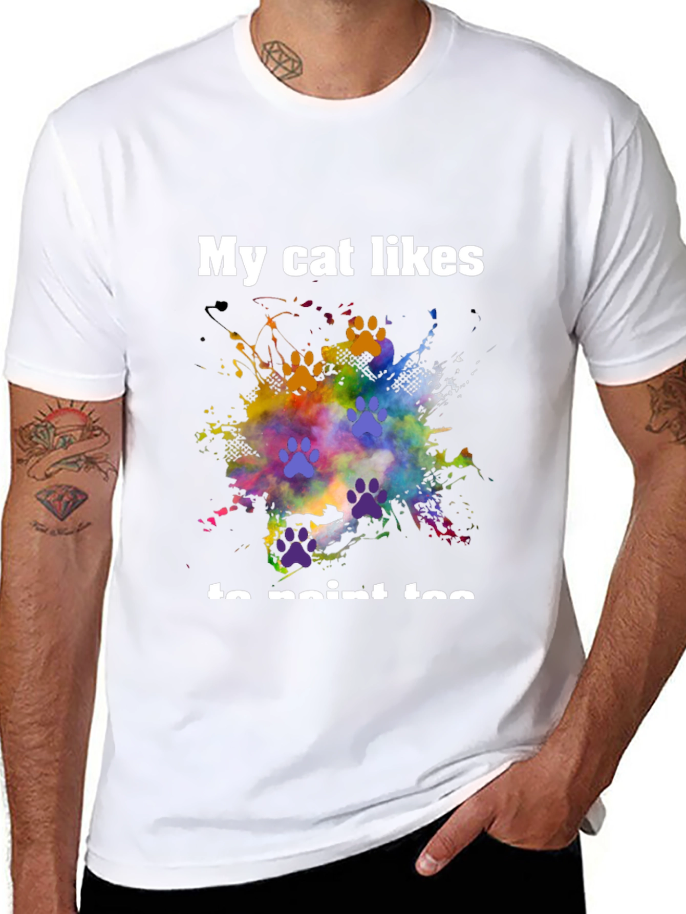 My Cat Likes to Paint Too T-Shirt