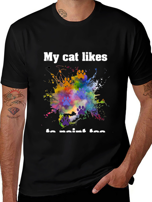 My Cat Likes to Paint Too T-Shirt