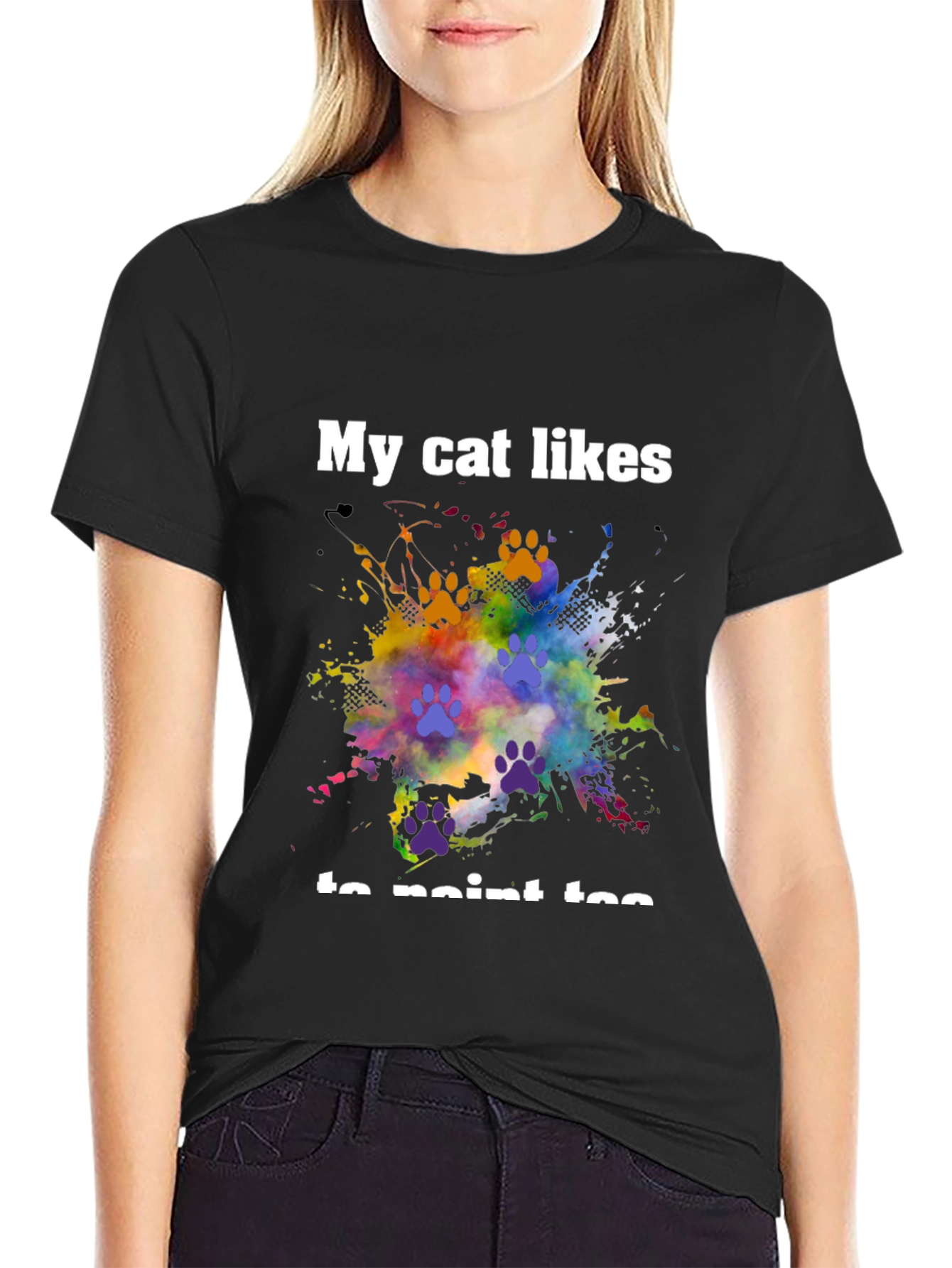 My Cat Likes to Paint Too T-Shirt