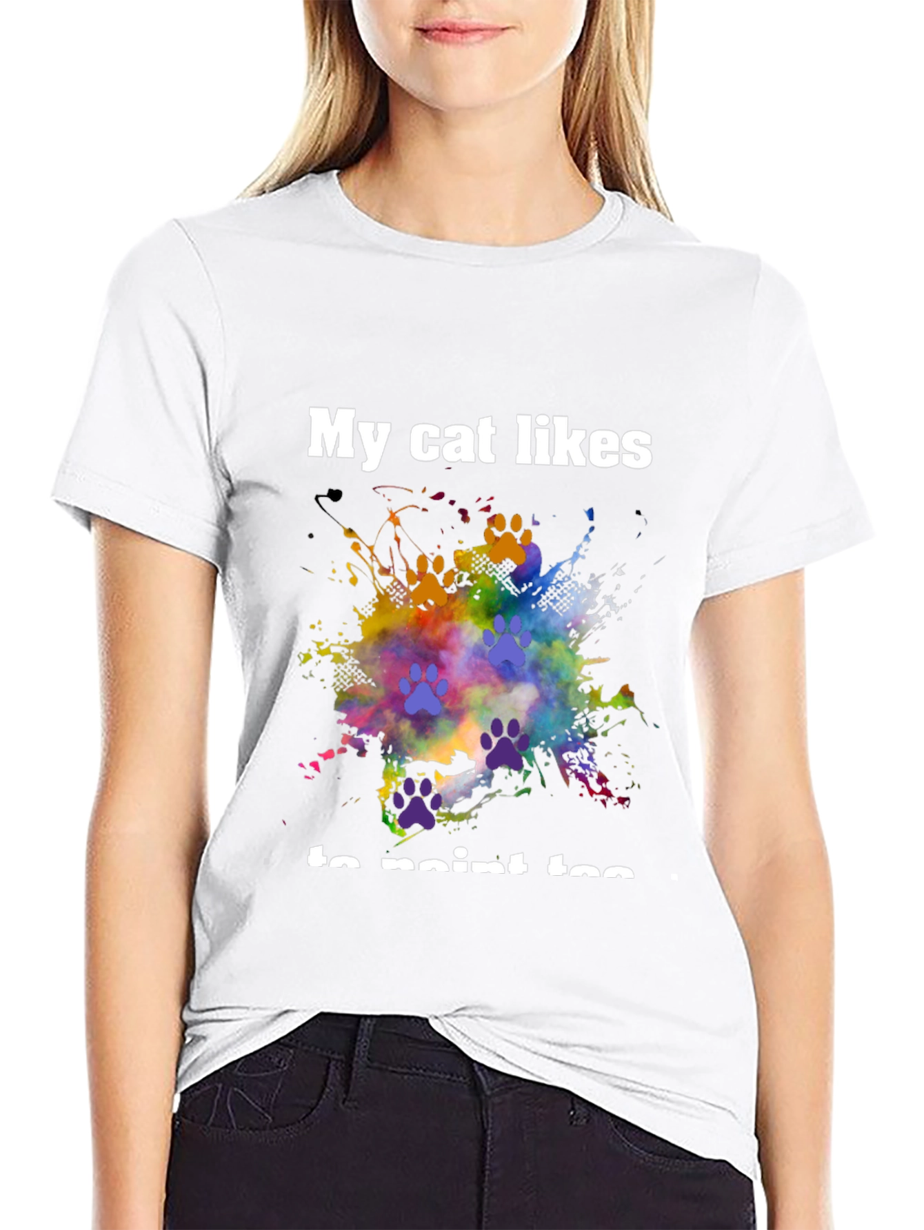 My Cat Likes to Paint Too T-Shirt