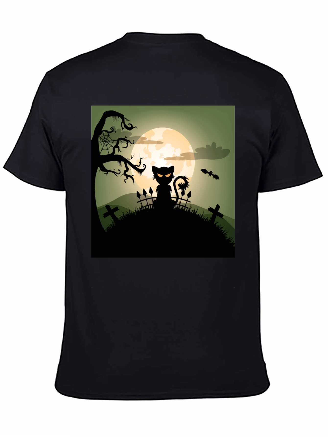 Halloween Cat T-Shirt - Spooky Design