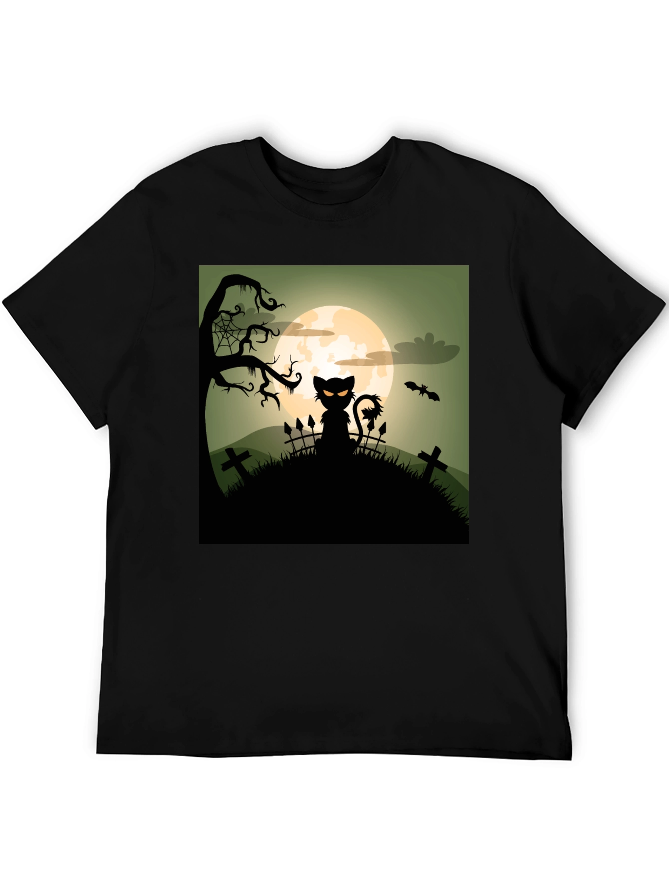 Halloween Cat T-Shirt - Spooky Design