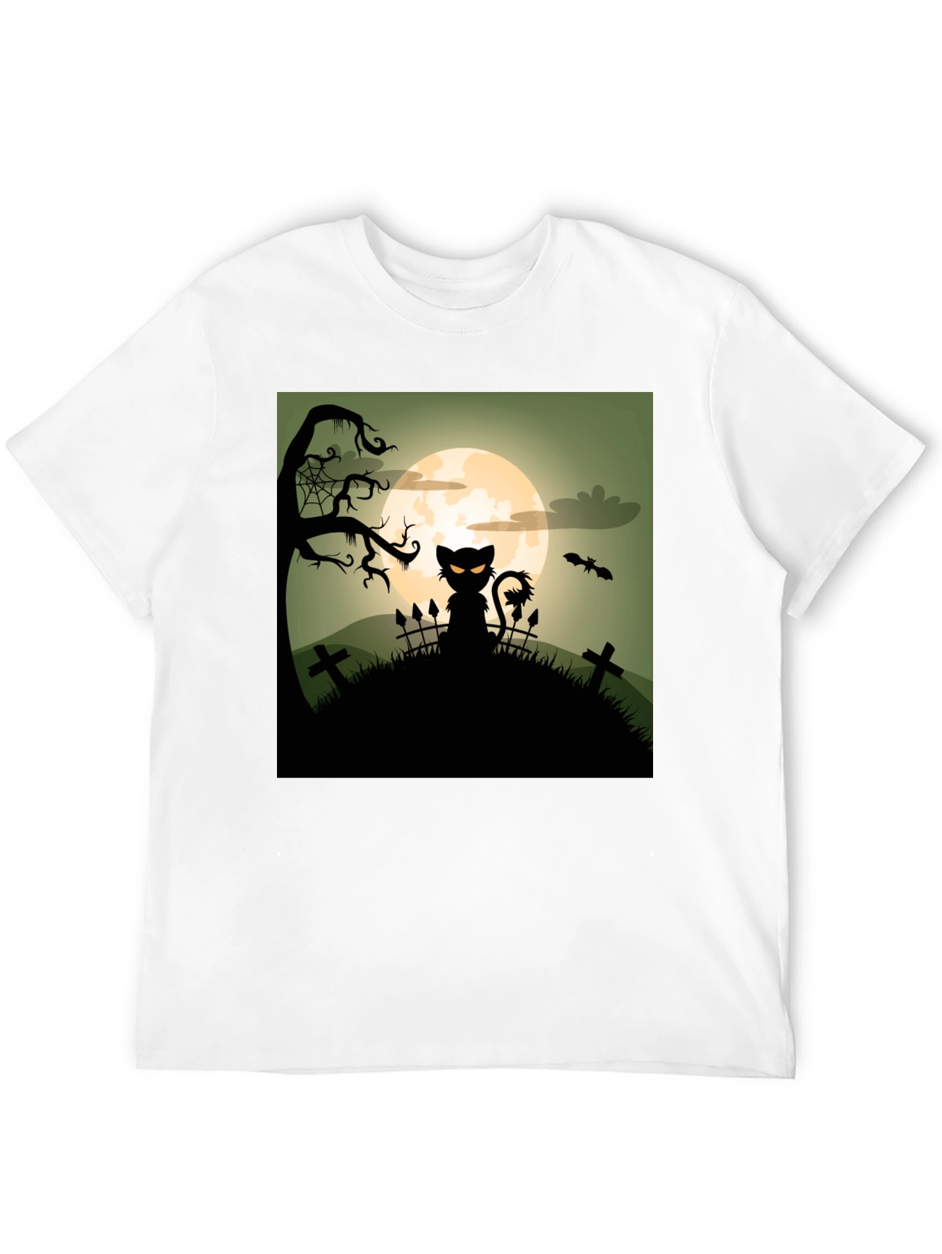 Halloween Cat T-Shirt - Spooky Design