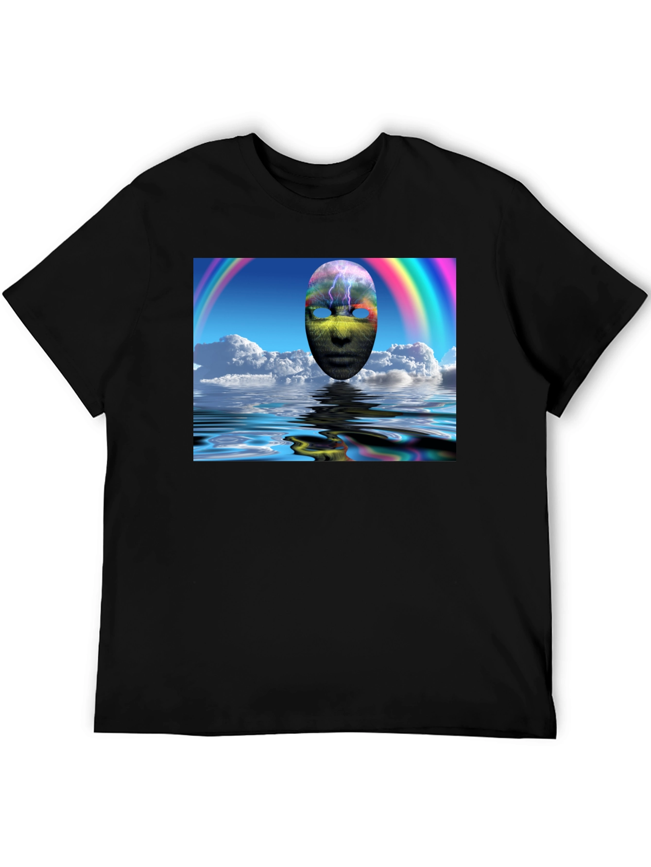 Surreal Mask Rainbow T-Shirt