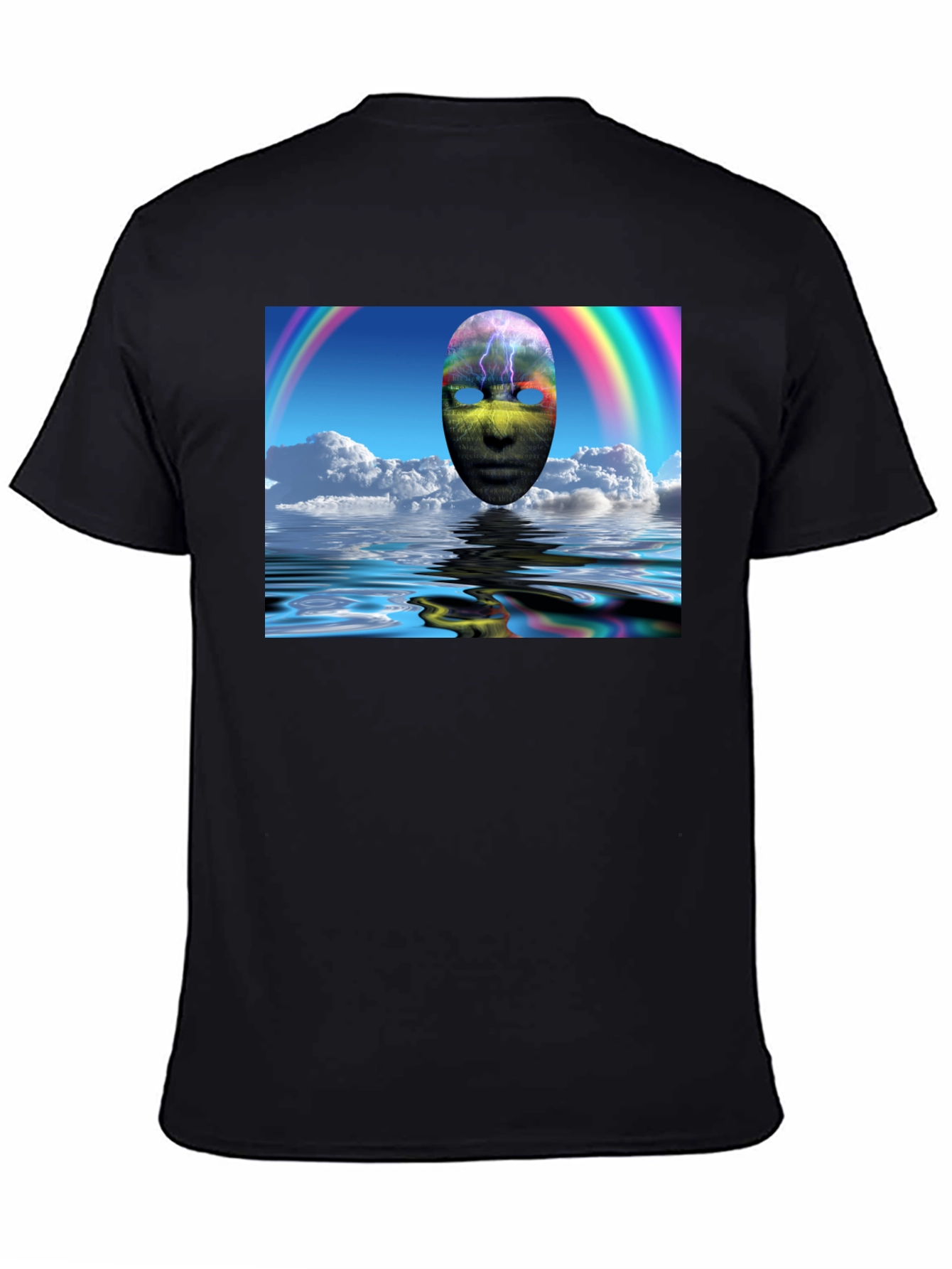 Surreal Mask Rainbow T-Shirt