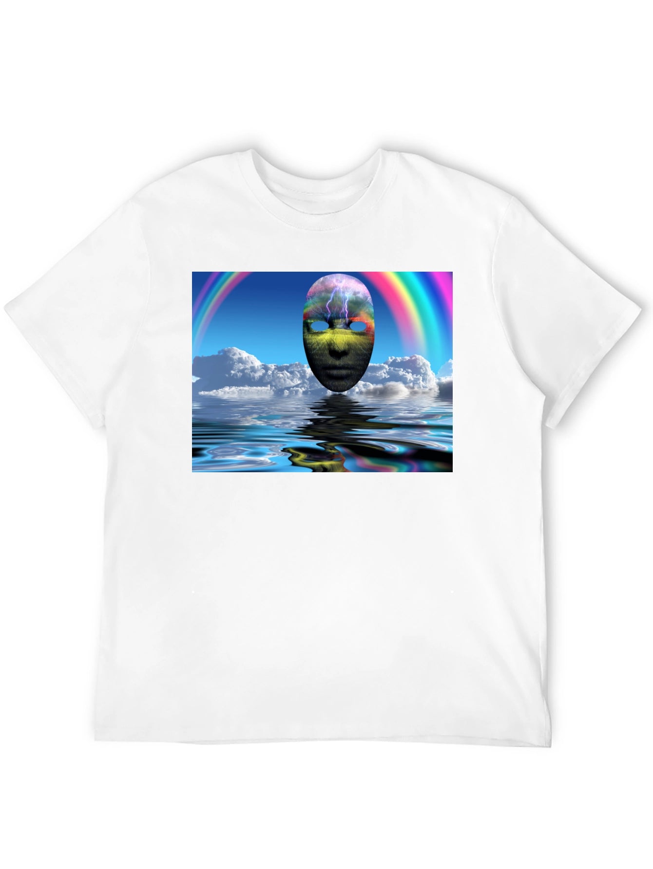 Surreal Mask Rainbow T-Shirt