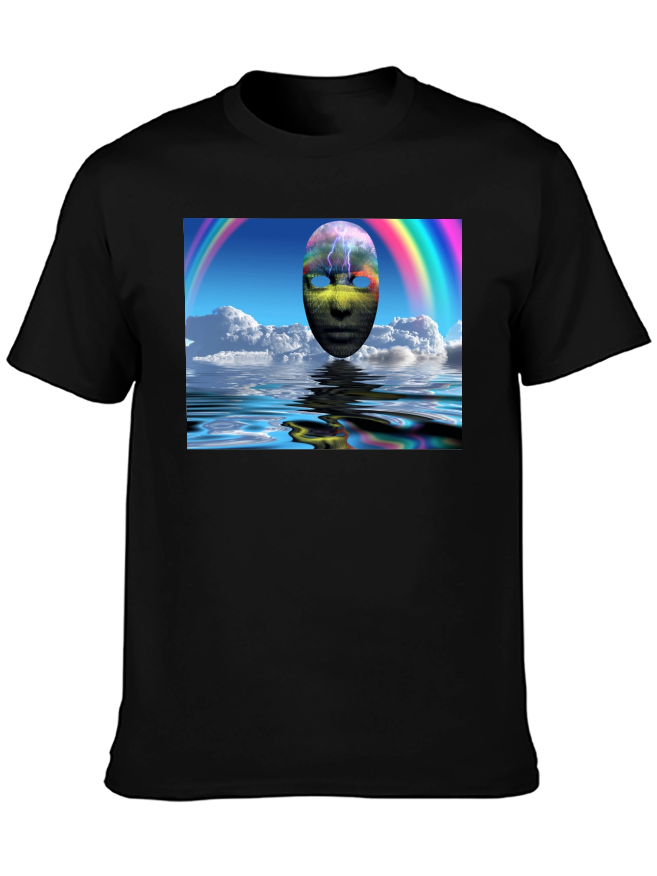 Surreal Mask Rainbow T-Shirt