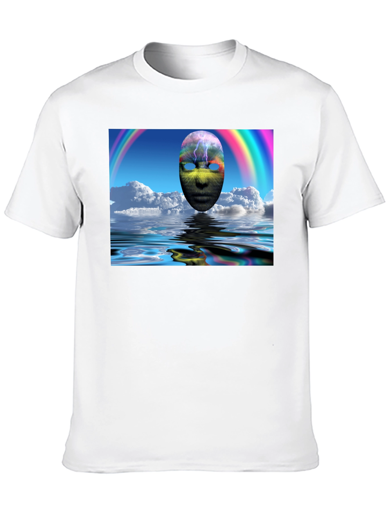 Surreal Mask Rainbow T-Shirt