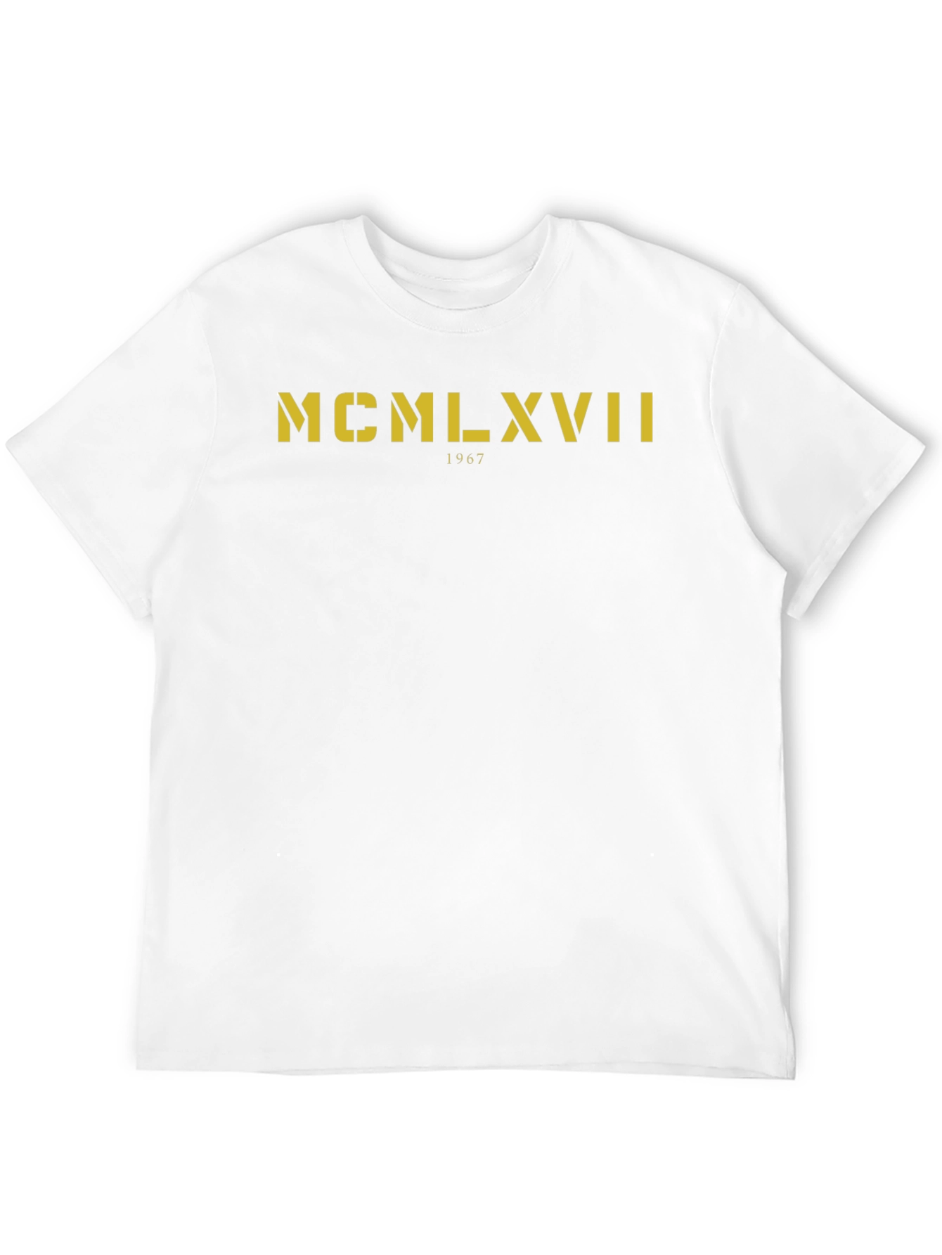 Roman Numeral MCMLXVII 1967 Graphic T-Shirt