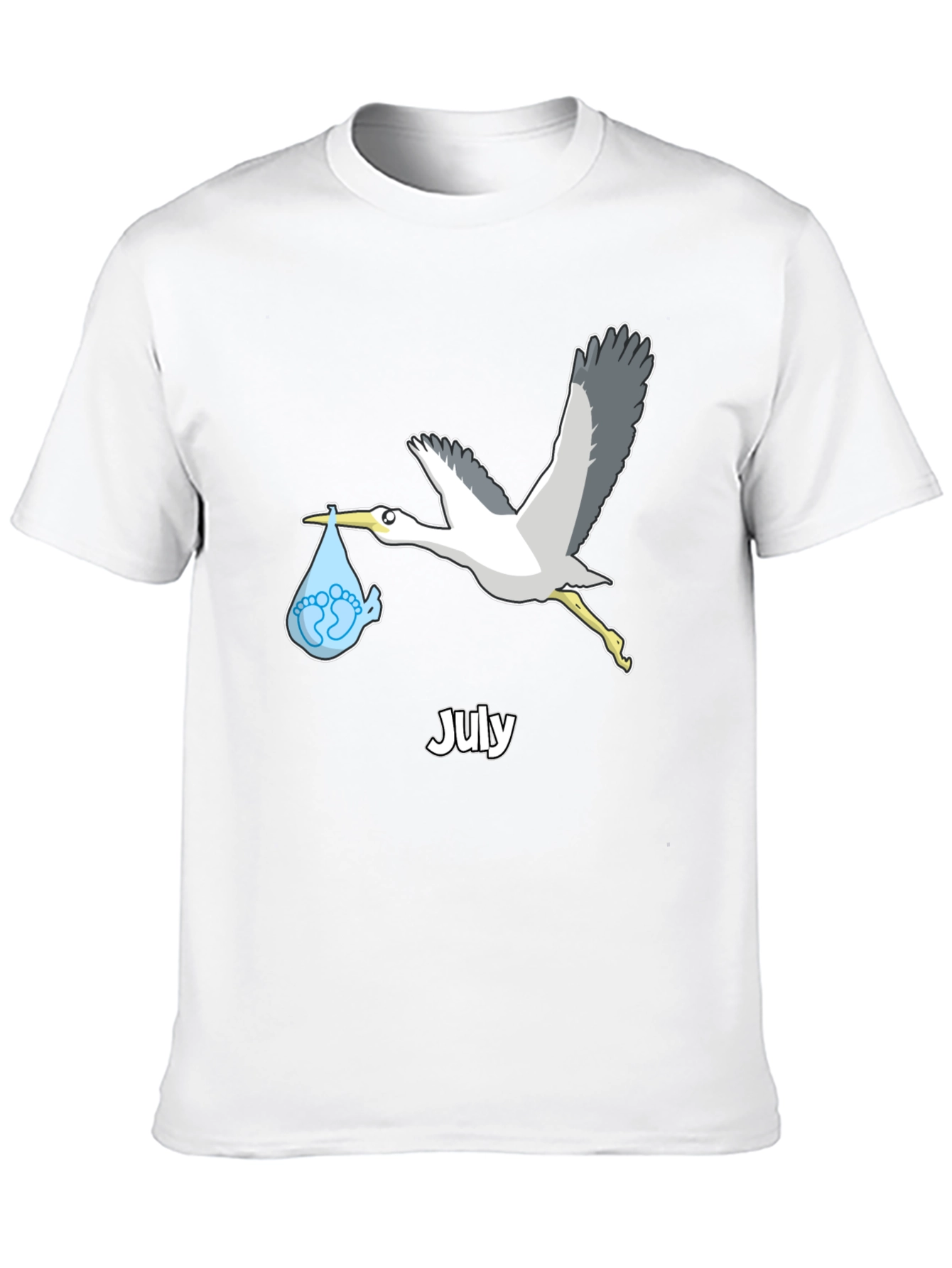 July Stork Baby Delivery T-Shirt