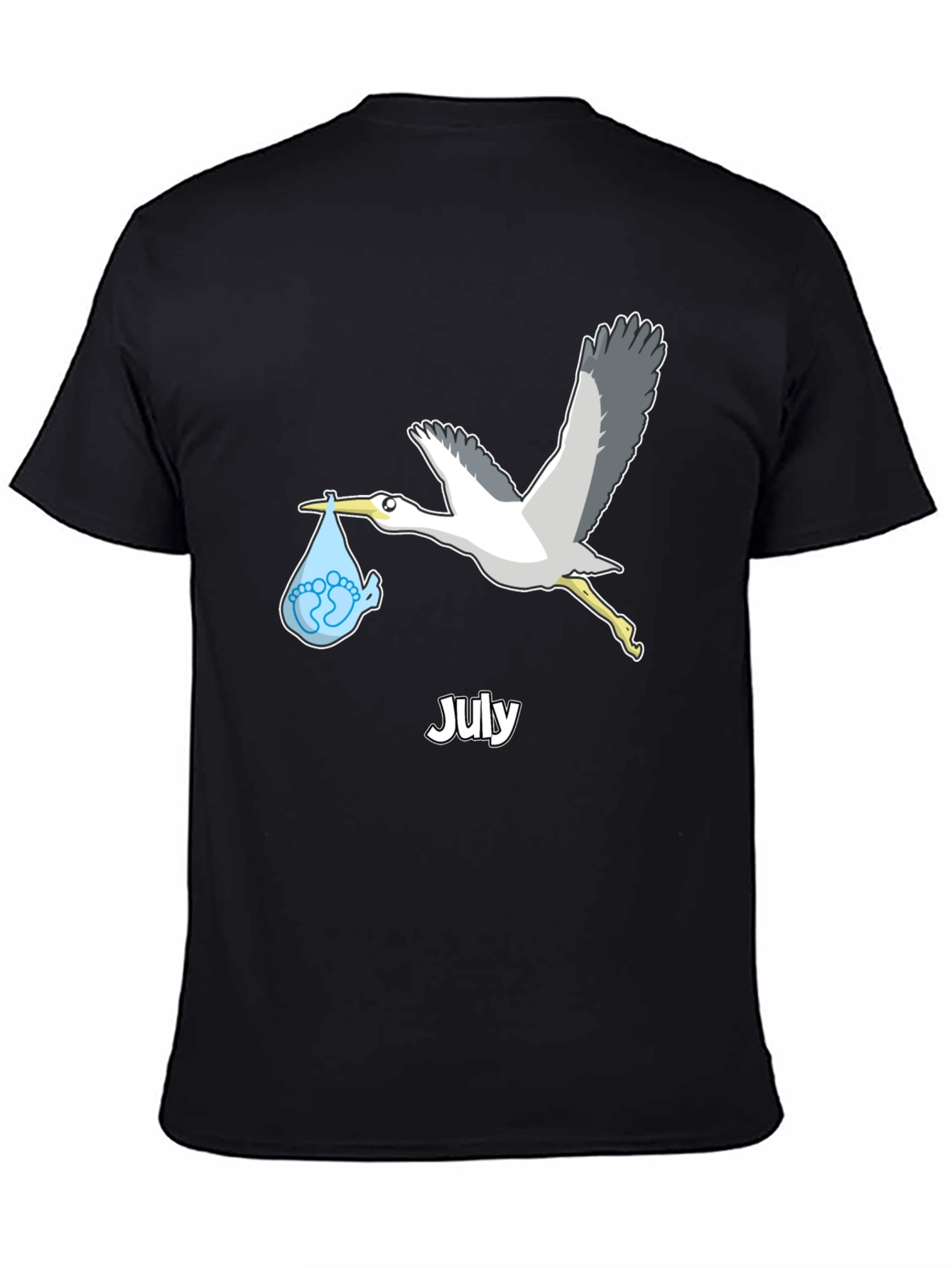 July Stork Baby Delivery T-Shirt