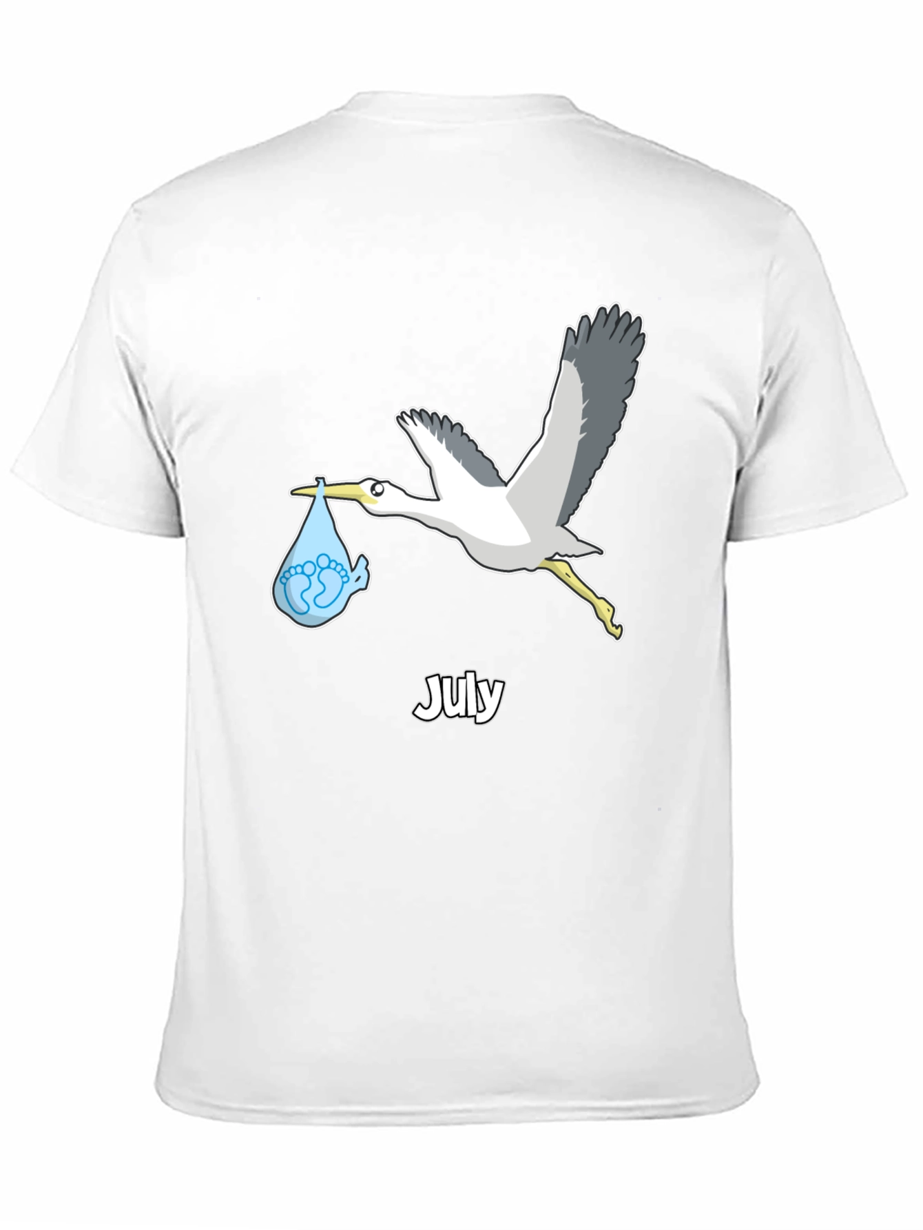 July Stork Baby Delivery T-Shirt