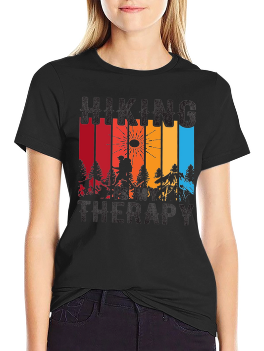 Hiking Is My Therapy Graphic Tee