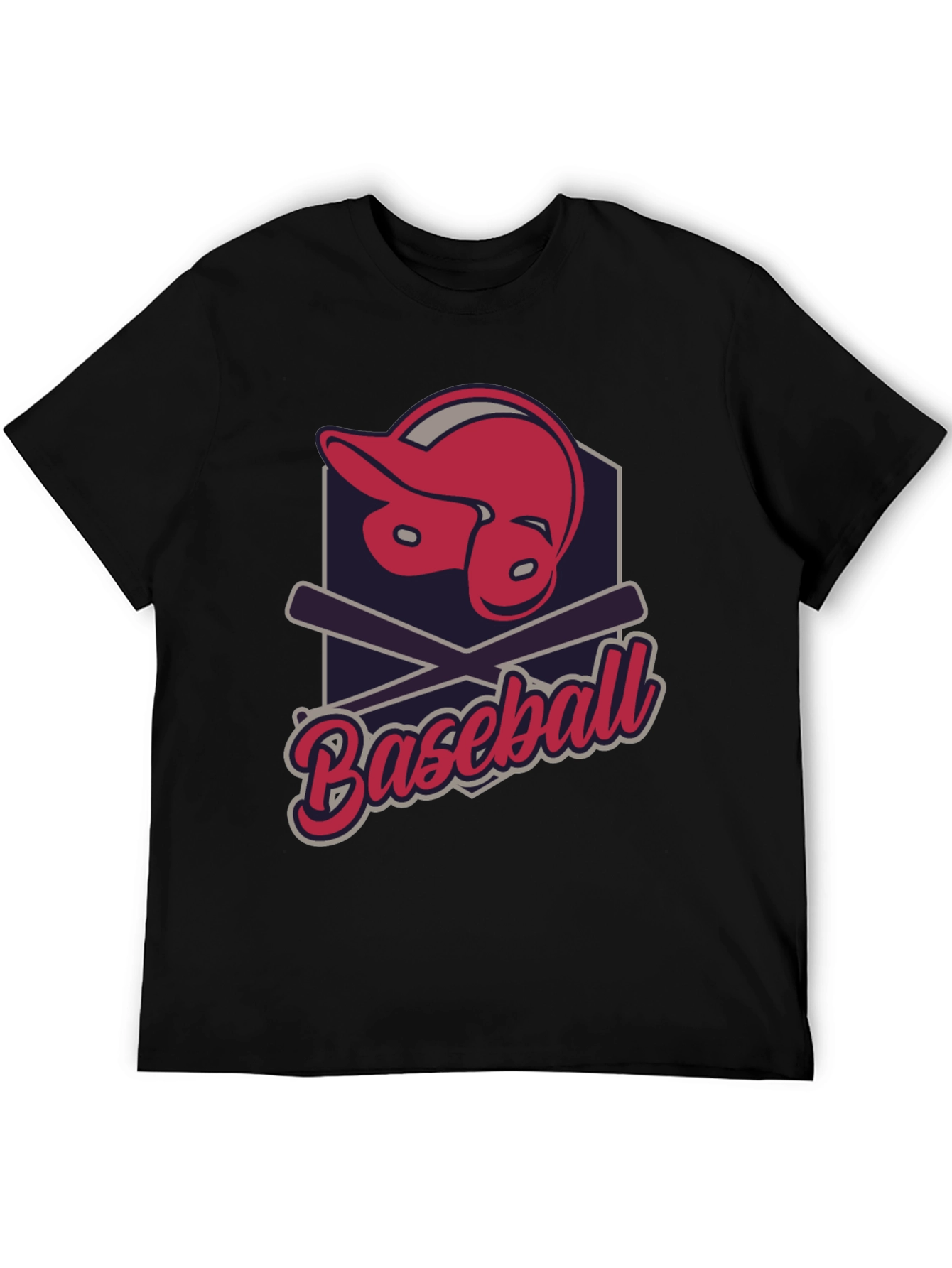 Baseball Helmet & Bats Graphic Tee